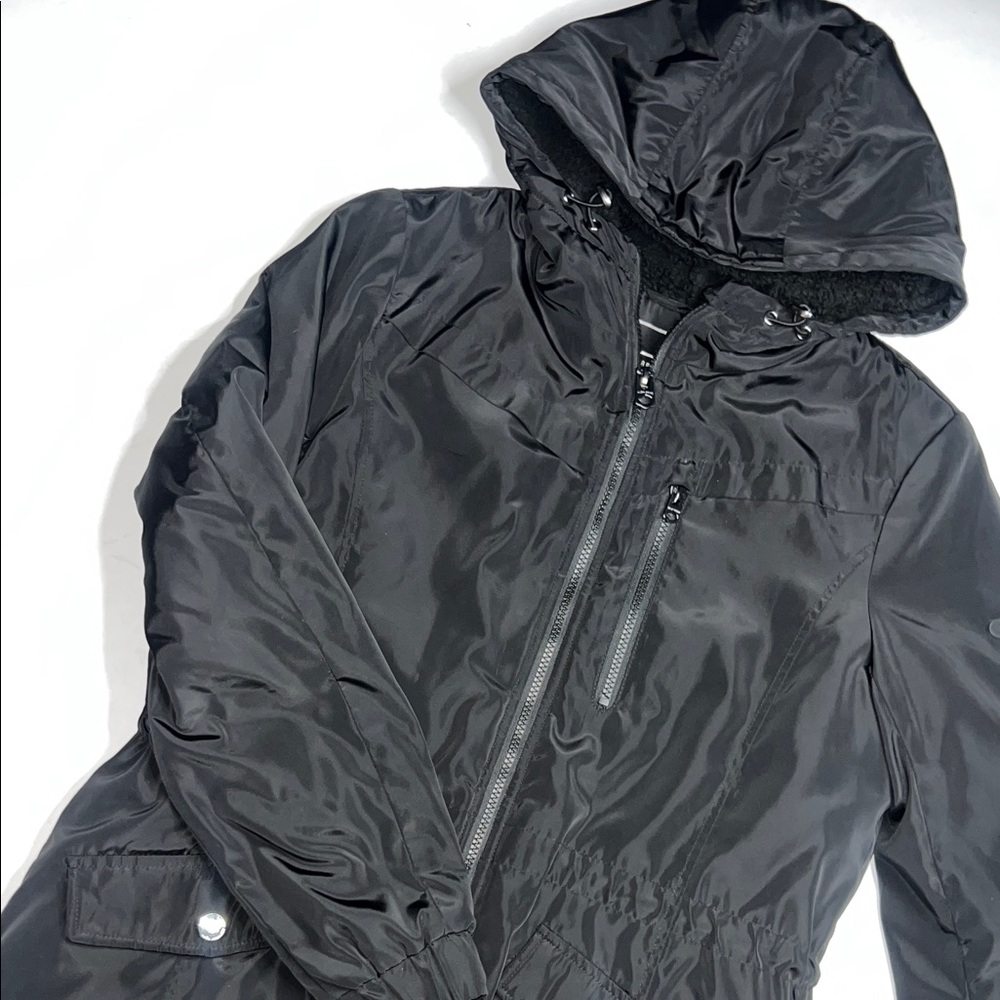 Women’s Lucky Brand Black Fleece-Lined Jacket size medium